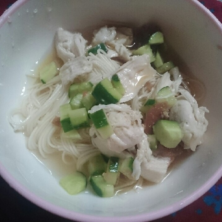 梅きゅうりのササミそうめん レシピ 作り方 By 結后 楽天レシピ 梅きゅうりのササミそうめん レシピ 作り方 By 結后 楽天レシピ